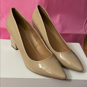 14th & Union Nude Patent Heels